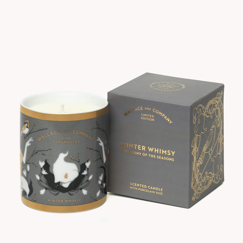 Winter Whimsy Porcelain Candle